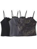 Willshela Ženska moda bez leđa, čipkasti porub sa strane, kamisol s patentnim zatvaračem Vintage tanke naramenice s četvrtastim izrezom Ženske šik ženske majice