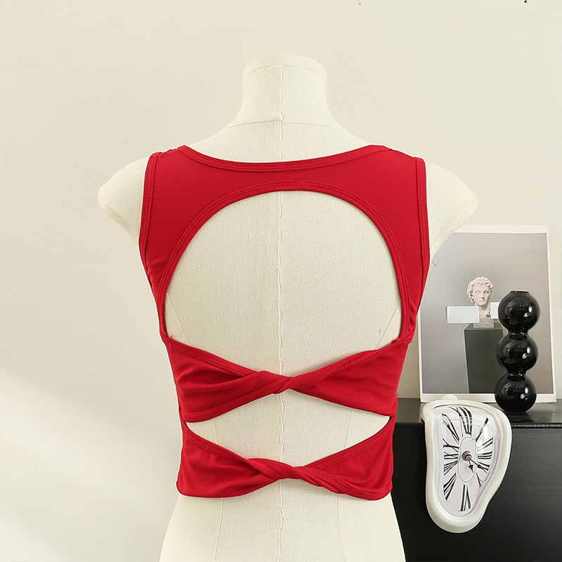 Szexi vékony, női felsők Elegáns, fűszeres, négyzet alakú galléros lány, női akasztók és camis redőzött felső, beépített melltartó Dropshipping