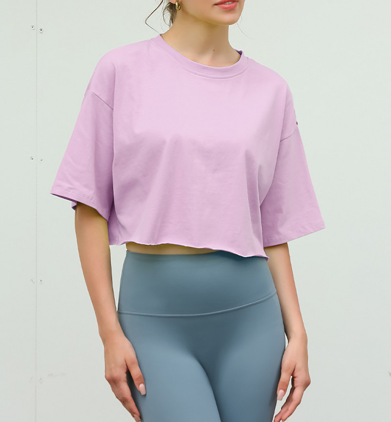 Sean Tsing® Majice kratkih rukava od 100% pamuka Ženske kratke rukave Jednobojne osnovne majice Prevelike ležerne ulične vanjske odjeće Ljetne kratke majice