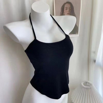 Halter Camisole Γυναικείες S-5XL Μαλακές κομψές μπλούζες με εξώπλατες ζεστές γλυκές μπλούζες καλοκαιρινής τρυφερής μόδας Εσωτερικό κοριτσίστικο κορεατικό στιλ Μαθητές όλων των αγώνων