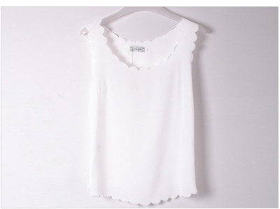 Καλοκαιρινά τοπ γυναικεία σέξι μπλουζάκια φανελάκια Chiffon Αμάνικα εσώρουχα