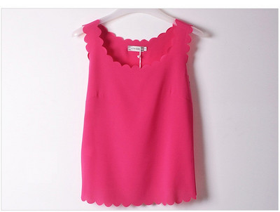 Καλοκαιρινά τοπ γυναικεία σέξι μπλουζάκια φανελάκια Chiffon Αμάνικα εσώρουχα