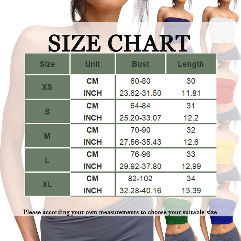Női pánt nélküli felsők Crop felsők Basic hát nélküli ujjatlan bandeau aranyos nyári ruhák szexi tömör felsők топ женский Crop Top
