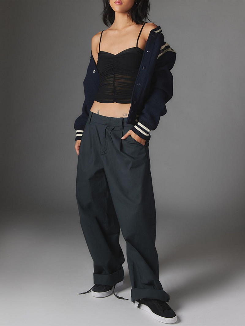 Y2k ženske kratke majice bez rukava na špagete bez rukava Seksi prsluk bez leđa Ljetna košulja s naborima Ulična odjeća