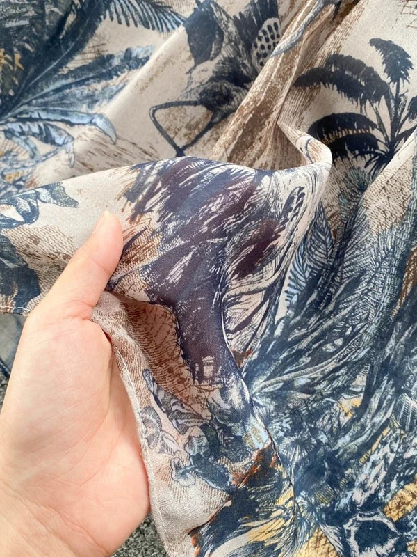 Γυναικείο μακρύ φόρεμα για πάρτι Lusumily Καλοκαιρινά κομψά φορέματα με στάμπα Γυναικεία ψηλόμεση ρετρό μονόστομη ζώνη Vintage μακρύ φόρεμα