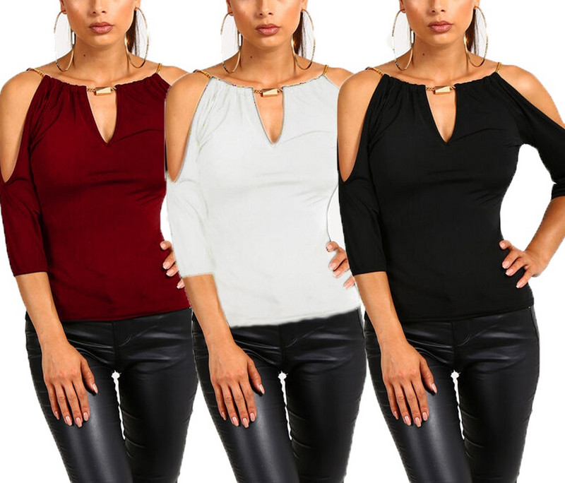 Cămașă de vară din bumbac pentru femei Bluze cu mânecă scurtă fără umeri Cămașă lejeră, solidă, casual S-XL