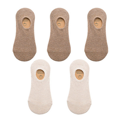 5poros / partijos vyriškos kojinės neslystančios silikoninės nematomos medvilninės kojinės kvėpuojantis tinklelis, patogus vasarinis plonas sportinis vyriškas elastingas kojines