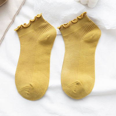 Ins Style Valged Kawaii Ruffle Sokid Satsikud Sokid Naistele Tüdrukutele Lillad Armsad Lühikesed Naiste Sokid