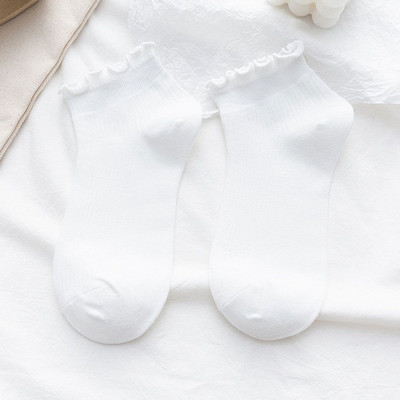 Ins Style Valged Kawaii Ruffle Sokid Satsikud Sokid Naistele Tüdrukutele Lillad Armsad Lühikesed Naiste Sokid