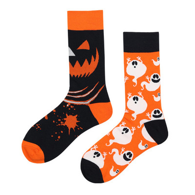 mandariinpart Meeste ja naiste sokid Original AB Trendikas sokid Medium High Tube Sokid Lilled Puuviljad Loomad Multikad Puuvillased sokid