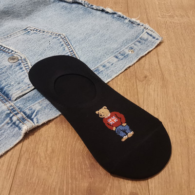 Cartoon Gentleman Bear Meeste Sokid Puuvillane Harajuku Rula Sokid Uudsus Hingav Sox Jõulukingitus носки calcetines носки