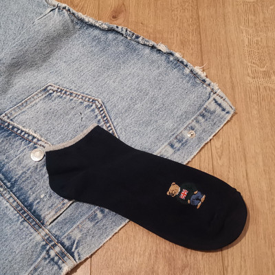 Cartoon Gentleman Bear Meeste Sokid Puuvillane Harajuku Rula Sokid Uudsus Hingav Sox Jõulukingitus носки calcetines носки