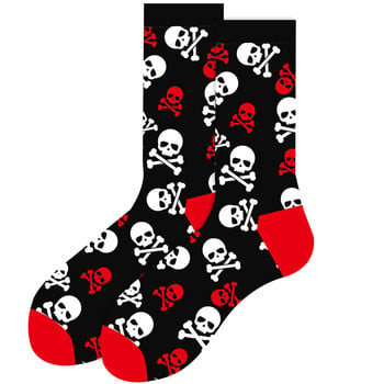 2023 Fun Print Socks Personality Cartoon Skull Pumpkin Head Vampire Bat Mummy Alien Socks Halloween Decoration Cosplay Party