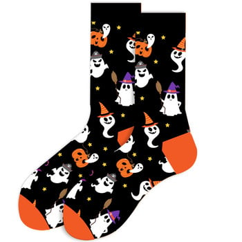 2023 Fun Print Socks Personality Cartoon Skull Pumpkin Head Vampire Bat Mummy Alien Socks Halloween Decoration Cosplay Party