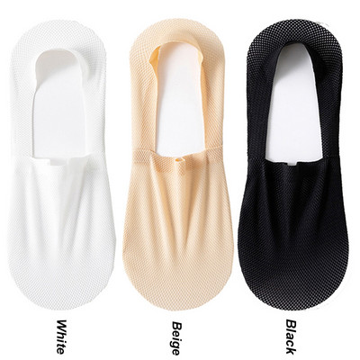 3 pár / tétel férfi csónakzokni divat nyári vékony láthatatlan zokni légáteresztő puha alkalmi Sox kiváló minőségű elasztikus háló Sokken Meias