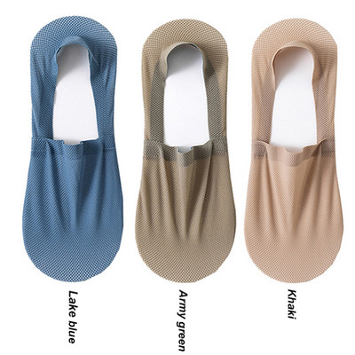 3 pár / tétel férfi csónakzokni divat nyári vékony láthatatlan zokni légáteresztő puha alkalmi Sox kiváló minőségű elasztikus háló Sokken Meias