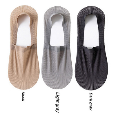 3 pár / tétel férfi csónakzokni divat nyári vékony láthatatlan zokni légáteresztő puha alkalmi Sox kiváló minőségű elasztikus háló Sokken Meias