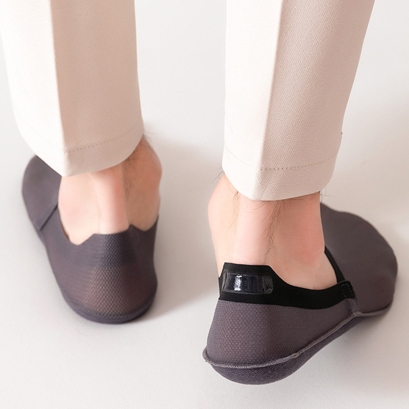 3 pár / tétel férfi csónakzokni divat nyári vékony láthatatlan zokni légáteresztő puha alkalmi Sox kiváló minőségű elasztikus háló Sokken Meias