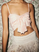 CHQCDarlys, cu fundă în față, fără mâneci, cu bretele spaghetti, crop top, sexy, Y2k, cu imprimeu retro, camisole, maiuri de vară.