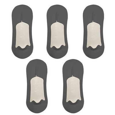 5 paari meeste sokid puuvillased hingavad suvised üliõhukesed No Show Ice siidist sokid silikoonist libisemiskindlad põhjast imavad meeste paadi sokid