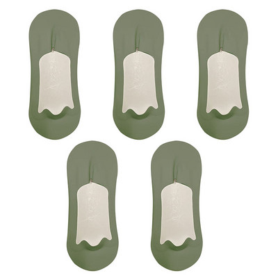 5 paari meeste sokid puuvillased hingavad suvised üliõhukesed No Show Ice siidist sokid silikoonist libisemiskindlad põhjast imavad meeste paadi sokid