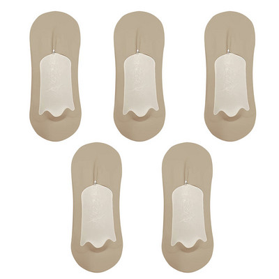 5 paari meeste sokid puuvillased hingavad suvised üliõhukesed No Show Ice siidist sokid silikoonist libisemiskindlad põhjast imavad meeste paadi sokid