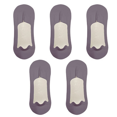 5 paari meeste sokid puuvillased hingavad suvised üliõhukesed No Show Ice siidist sokid silikoonist libisemiskindlad põhjast imavad meeste paadi sokid