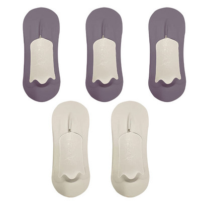 5 paari meeste sokid puuvillased hingavad suvised üliõhukesed No Show Ice siidist sokid silikoonist libisemiskindlad põhjast imavad meeste paadi sokid