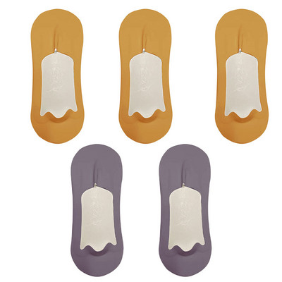 5 paari meeste sokid puuvillased hingavad suvised üliõhukesed No Show Ice siidist sokid silikoonist libisemiskindlad põhjast imavad meeste paadi sokid