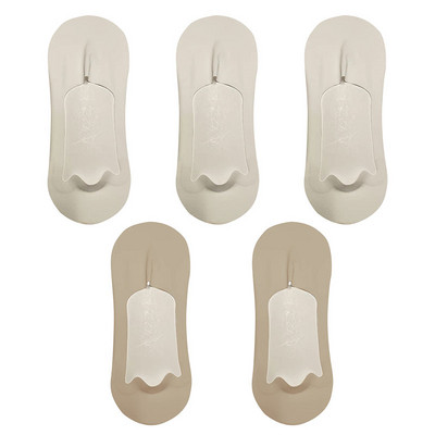 5 paari meeste sokid puuvillased hingavad suvised üliõhukesed No Show Ice siidist sokid silikoonist libisemiskindlad põhjast imavad meeste paadi sokid