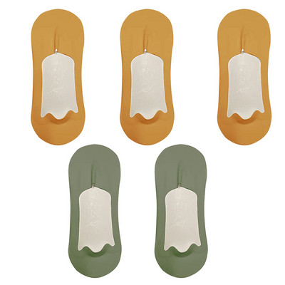 5 paari meeste sokid puuvillased hingavad suvised üliõhukesed No Show Ice siidist sokid silikoonist libisemiskindlad põhjast imavad meeste paadi sokid