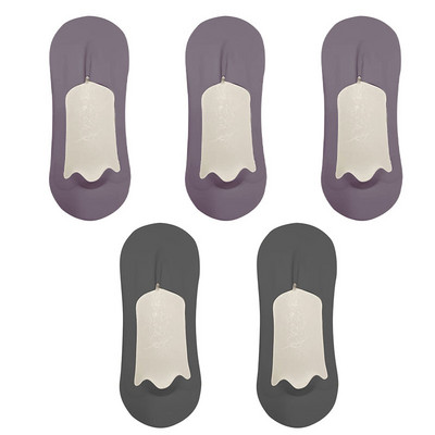 5 paari meeste sokid puuvillased hingavad suvised üliõhukesed No Show Ice siidist sokid silikoonist libisemiskindlad põhjast imavad meeste paadi sokid