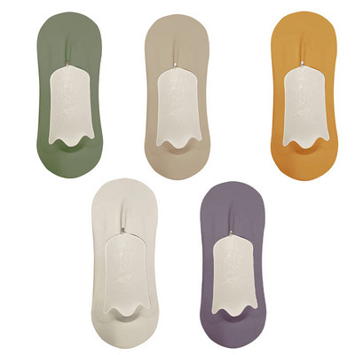 5 paari meeste sokid puuvillased hingavad suvised üliõhukesed No Show Ice siidist sokid silikoonist libisemiskindlad põhjast imavad meeste paadi sokid