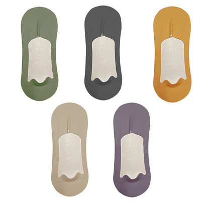 5 paari meeste sokid puuvillased hingavad suvised üliõhukesed No Show Ice siidist sokid silikoonist libisemiskindlad põhjast imavad meeste paadi sokid