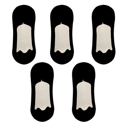 5 paari meeste sokid puuvillased hingavad suvised üliõhukesed No Show Ice siidist sokid silikoonist libisemiskindlad põhjast imavad meeste paadi sokid
