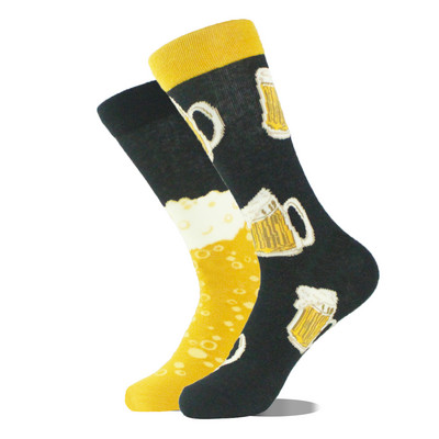 Cotton Happy Funny Sokid Mehed Alien Planet Shark Crazy Design Sokken Unisex Uudsus Dinosaur Crew Rula Calcetines Hombre