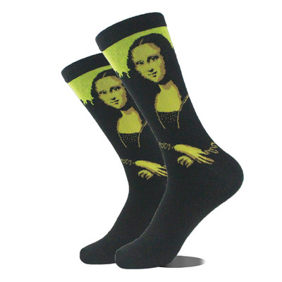 Cotton Happy Funny Sokid Mehed Alien Planet Shark Crazy Design Sokken Unisex Uudsus Dinosaur Crew Rula Calcetines Hombre