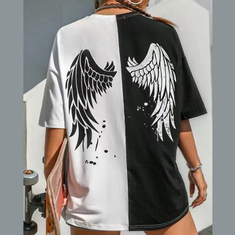 2022 nyári női póló Túlméretes férfi póló Női felsők Rövid ujjú Női pólók Ruházat Divatos blúz