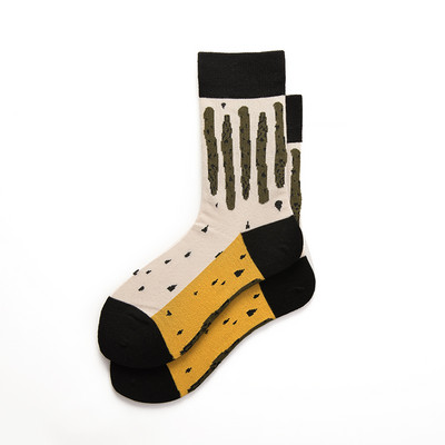 1paar uus meeste naiste puuvillased sokid vabaaja värvilised sokid meeskonna tänava rula sokid õnnelikud naljakad Harajuku sox meias