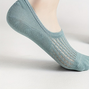 5 чифта невидими мрежести чорапи, удобни и дишащи ниски чорапи, дамски чорапи и трикотаж