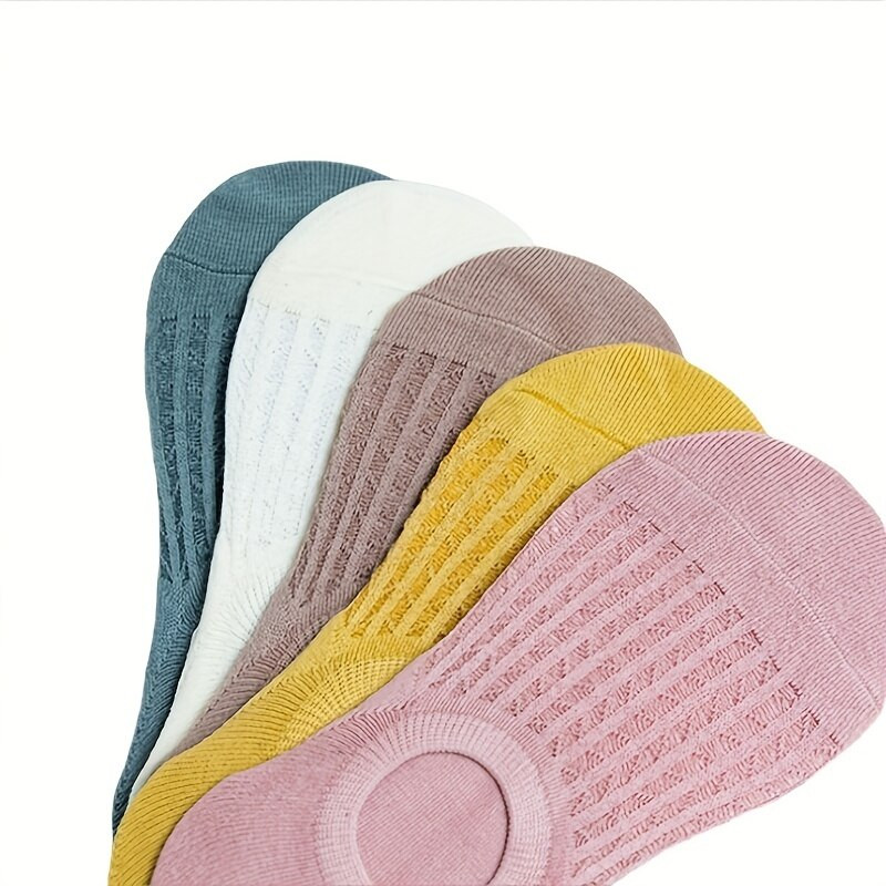 5 perechi de șosete invizibile din plasă, comozi și respirabili, șosete decoltate, ciorapi și ciorapi pentru femei