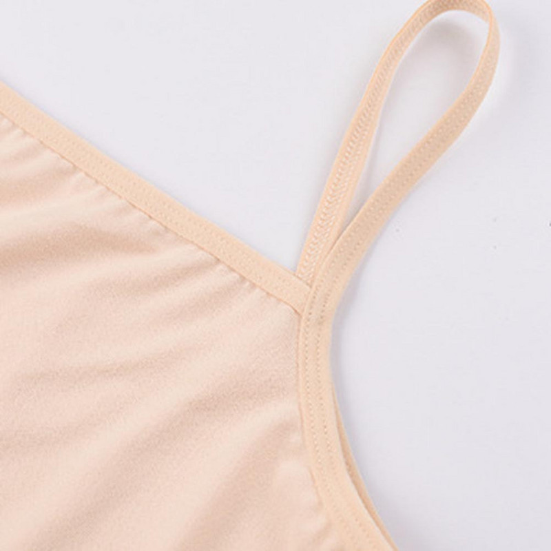 Női Summer Basic egyszínű ujjatlan camisole spagetti pántos gombóc nyakú tankfelső karcsúsított alsó heveder mellény sima