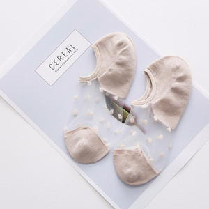 1/2/3/4/5 pari ženskih čarapa za gležnjeve Prozirne nevidljive čarape Ljetne nevidljive čipkaste čarape Neklizajuće mrežaste prozirne polutanke čarape