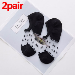 1/2/3/4/5 pari ženskih čarapa za gležnjeve Prozirne nevidljive čarape Ljetne nevidljive čipkaste čarape Neklizajuće mrežaste prozirne polutanke čarape