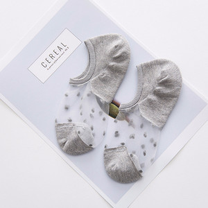 1/2/3/4/5 pari ženskih čarapa za gležnjeve Prozirne nevidljive čarape Ljetne nevidljive čipkaste čarape Neklizajuće mrežaste prozirne polutanke čarape