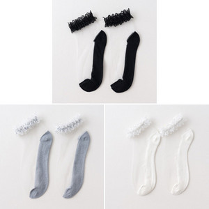 3 perechi de șosete scurte din dantelă transparentă pentru femei, șosete de vară din bumbac, subțiri, goale la gleznă, papuci de femei, moale, anti-alunecare, șosete invizibile