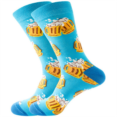 1 paar 2023 uued meeste sokid poksidollarid malelauad loomade uudsed multikad puuvillased naiste tänavasokid suured pikad sokid