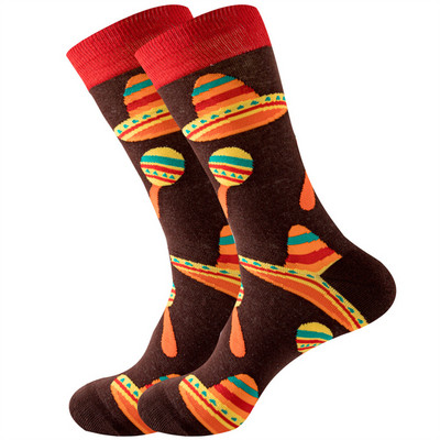 1 paar 2023 uued meeste sokid poksidollarid malelauad loomade uudsed multikad puuvillased naiste tänavasokid suured pikad sokid