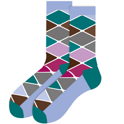 1 paar 2023 uued meeste sokid poksidollarid malelauad loomade uudsed multikad puuvillased naiste tänavasokid suured pikad sokid