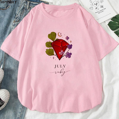 Ljetna ulična odjeća Moda Ležerna košulja kratkih rukava s O-izrezom Ženska odjeća majica kratkih rukava s dragim kamenjem, gornji dijelovi s travanjskim printom S-XXL